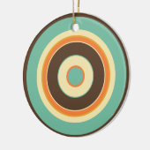 Kleurrijke cirkels 02 keramisch ornament (Links)