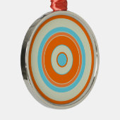 Kleurrijke cirkels 03 metalen ornament (Rechts)