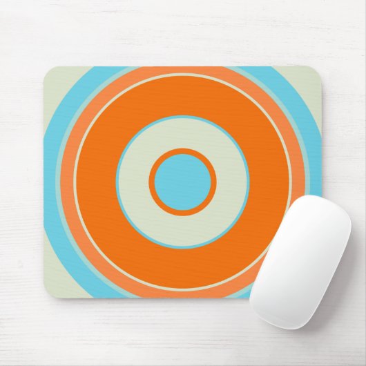 Kleurrijke cirkels 03 muismat (Met muis)