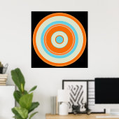 Kleurrijke cirkels 03 poster (Thuiskantoor)