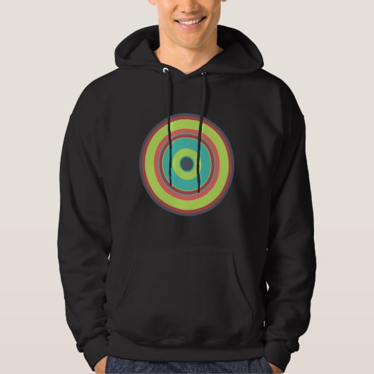 Kleurrijke cirkels 04 hoodie (Voorkant)