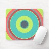 Kleurrijke cirkels 04 muismat (Met muis)
