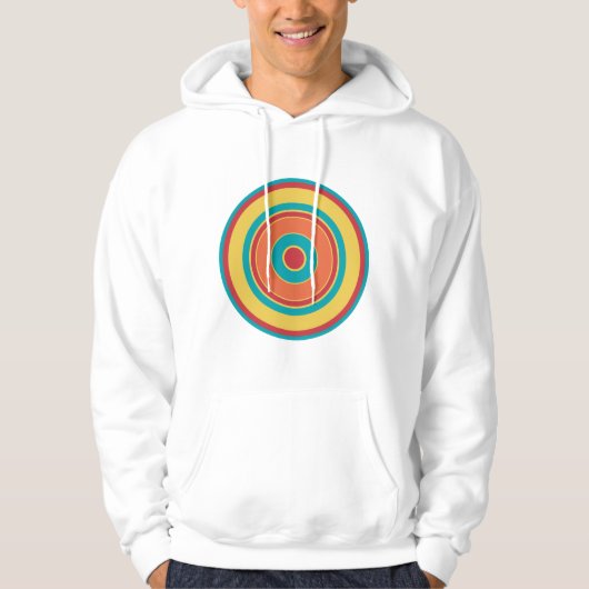 Kleurrijke cirkels 05 hoodie (Voorkant)
