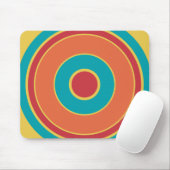 Kleurrijke cirkels 05 muismat (Met muis)