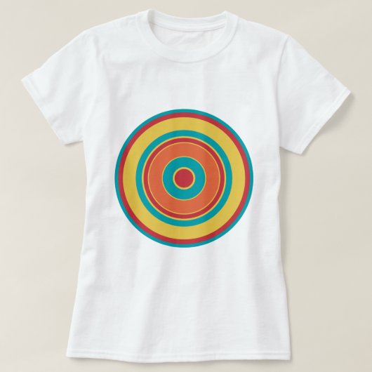 Kleurrijke cirkels 05 t-shirt (Design voorkant)