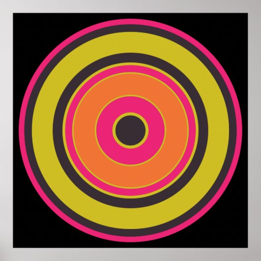 Kleurrijke cirkels 06 poster (Voorkant)