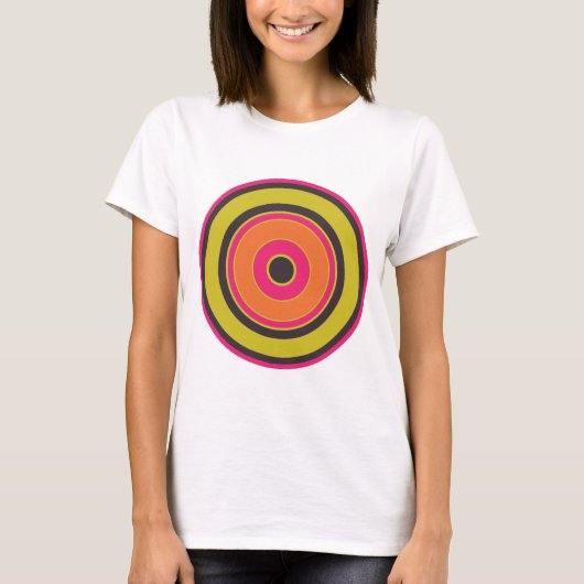 Kleurrijke cirkels 06 t-shirt (Voorkant)