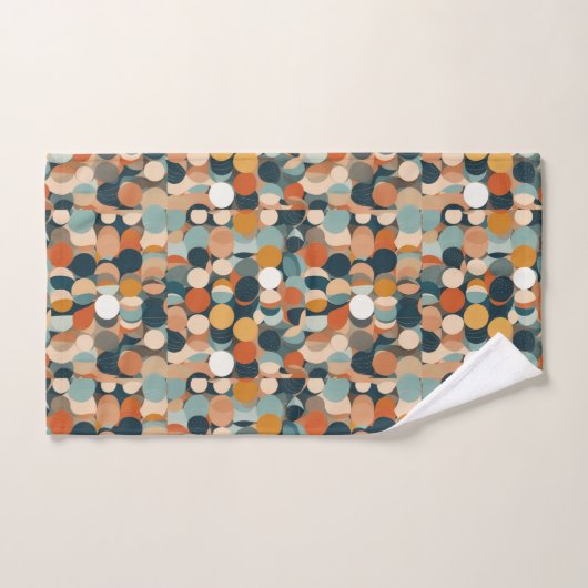 Kleurrijke cirkels bad handdoek (Handdoek)