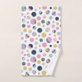 Kleurrijke cirkels bad handdoek (Handdoek)