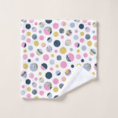 Kleurrijke cirkels bad handdoek (Wasdoekje)