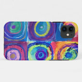 kleurrijke cirkels bijgesneden Case-Mate iPhone case (Achterkant (horizontaal))