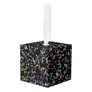 Kleurrijke cirkels bubbels op zwart uniek patroon decoratie