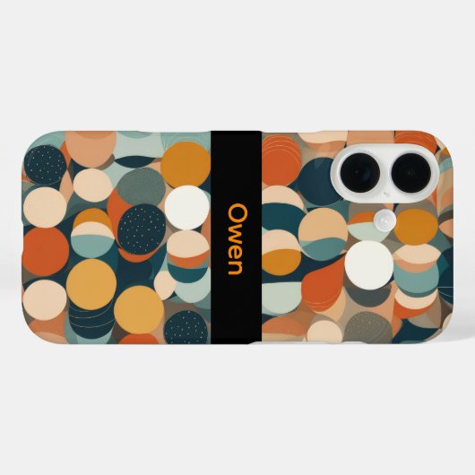 Kleurrijke cirkels Case-Mate iPhone case (Achterkant (horizontaal))