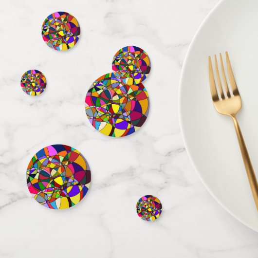 Kleurrijke cirkels confetti (Groep)