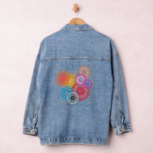 Kleurrijke cirkels denim jacket (Hangar)