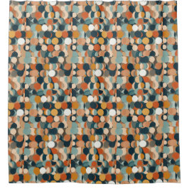 Kleurrijke cirkels douchegordijn