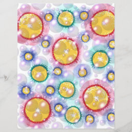 Kleurrijke Cirkels en Bubbels Scrapbook Paper