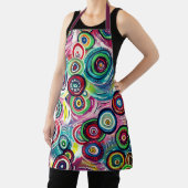 Kleurrijke cirkels en cirkels Oorspronkelijke Abst Schort (Insitu)
