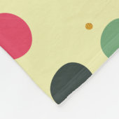 Kleurrijke cirkels en gouden Stippen Fleece Deken (Hoek)