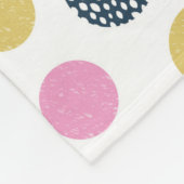 Kleurrijke cirkels fleece deken (Hoek)