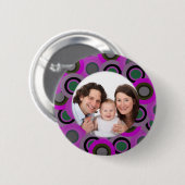 Kleurrijke cirkels/foto ronde button 5,7 cm (Voorkant /achterkant)