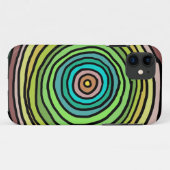 Kleurrijke Cirkels Groen Case-Mate iPhone Case (Achterkant (horizontaal))