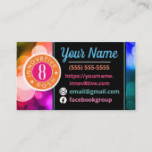 Kleurrijke cirkels Innov8tive Posh visitekaartje (Voorkant)
