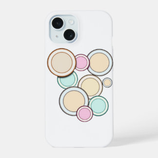 Kleurrijke cirkels iPhone 15 case