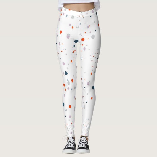 Kleurrijke cirkels leggings (Voorkant)