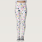 Kleurrijke cirkels leggings (Voorkant)