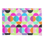 Kleurrijke cirkels Mid Century Modern Geometric Kussensloop (Voorkant)
