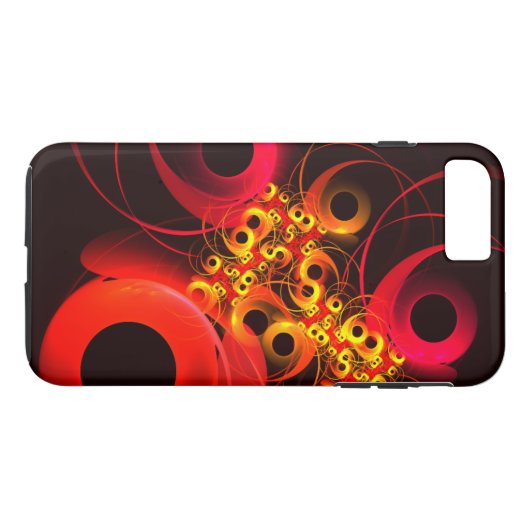 Kleurrijke cirkels Modern Abstract kunstpatroon #0 Case-Mate iPhone Case (Achterkant (Horizontaal))