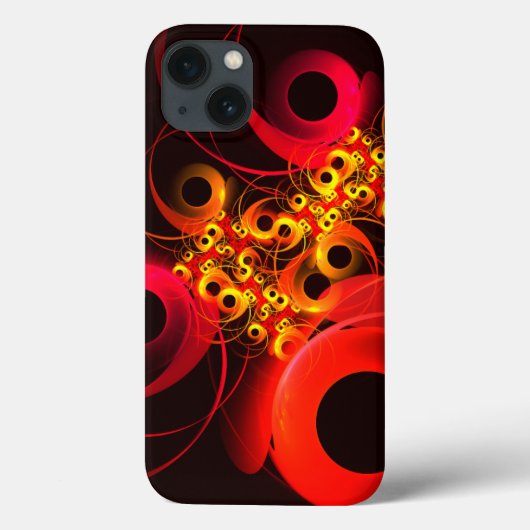 Kleurrijke cirkels Modern Abstract kunstpatroon #0 Case-Mate iPhone Case (Achterkant)