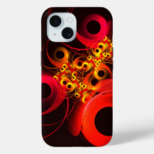 Kleurrijke cirkels Modern Abstract kunstpatroon #0 iPhone 15 Case