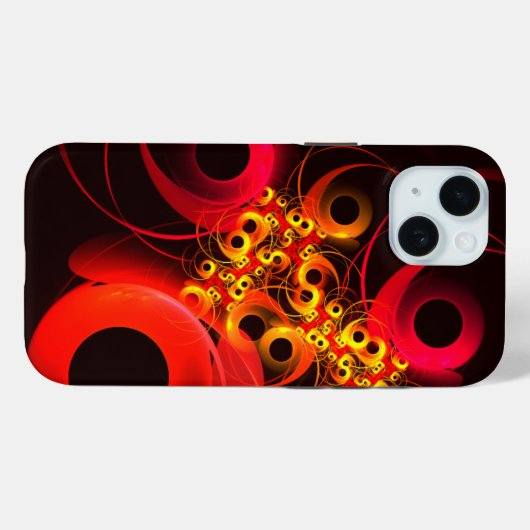 Kleurrijke cirkels Modern Abstract kunstpatroon #0 Case-Mate iPhone Case (Achterkant (horizontaal))