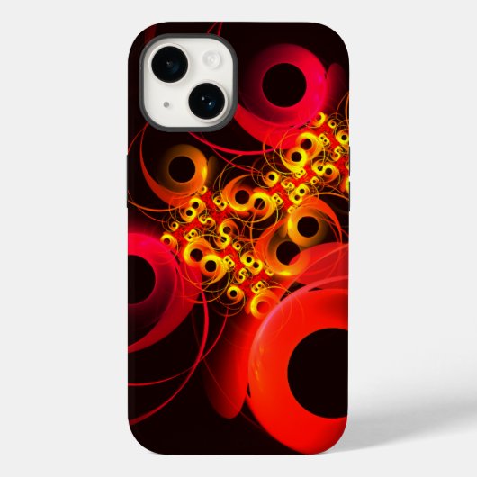 Kleurrijke cirkels Modern Abstract kunstpatroon #0 Case-Mate iPhone Case (Achterkant)