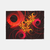 Kleurrijke cirkels Modern Abstract kunstpatroon #0 Fleece Deken (Voorkant (Horizontaal))