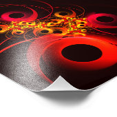 Kleurrijke cirkels Modern Abstract kunstpatroon #0 Foto Afdruk (Hoek)