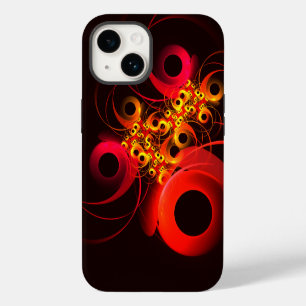 Kleurrijke Cirkels Modern Abstract Kunstpatroon #0 iPhone 14 Hoesje