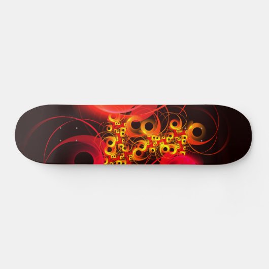Kleurrijke cirkels Modern Abstract kunstpatroon #0 Persoonlijk Skateboard (Horizontaal)