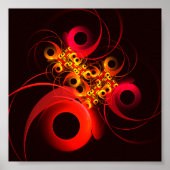 Kleurrijke cirkels Modern Abstract kunstpatroon #0 Poster (Voorkant)