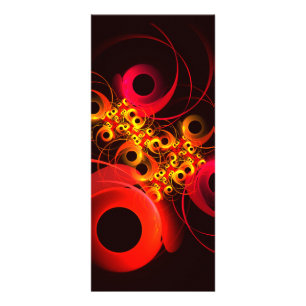 Kleurrijke cirkels Modern Abstract kunstpatroon #0 Reclamekaart