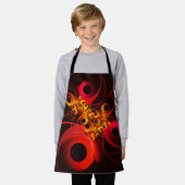 Kleurrijke cirkels Modern Abstract kunstpatroon #0 Schort (Gedragen)