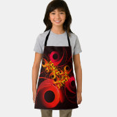 Kleurrijke cirkels Modern Abstract kunstpatroon #0 Schort (Insitu)