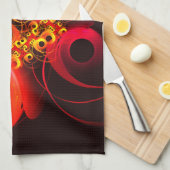 Kleurrijke cirkels Modern Abstract kunstpatroon #0 Theedoek (Quarter Fold)