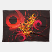 Kleurrijke cirkels Modern Abstract kunstpatroon #0 Theedoek (Horizontaal)