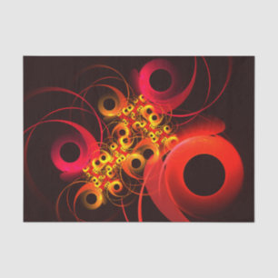 Kleurrijke cirkels Modern Abstract kunstpatroon #0 Tissuepapier