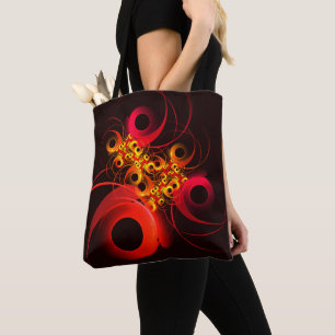 Kleurrijke cirkels Modern Abstract kunstpatroon #0 Tote Bag