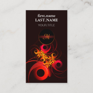 Kleurrijke cirkels Modern Abstract kunstpatroon #0 Visitekaartje