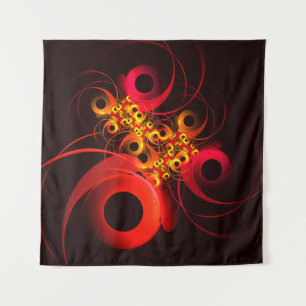 Kleurrijke cirkels Modern Abstract kunstpatroon #0 Wandkleed